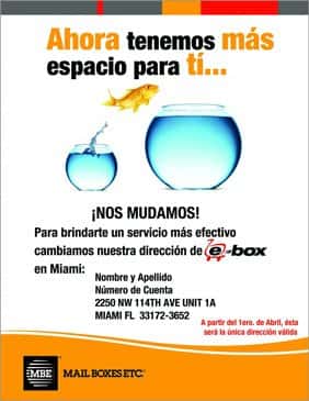 Nos mudamos de dirección de Ebox para tus compras por Internet